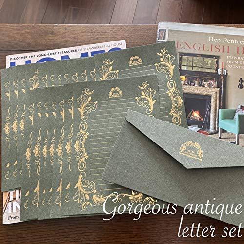 Inviter レターセット おしゃれ 大人 高級感 アンティーク レトロ 招待状 挨拶状 箔押し ネイビー A B08r5pqwjd Mtm Co 通販 Yahoo ショッピング