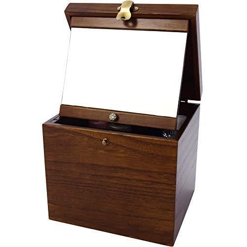 コスメボックス 木製 収納 持ち運び 鏡付き 化粧ボックス メイクボックス 日本製