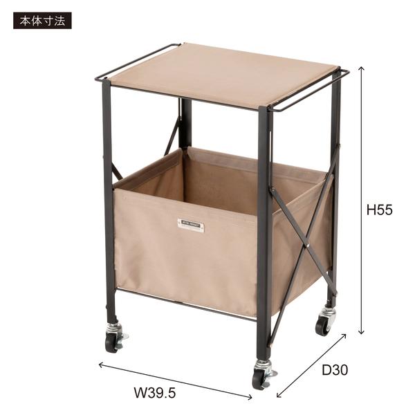 東谷 MIP-71BK W39.5×D30×H55 組立式 折りたたみ 収納ケース 収納 収納ボックス ランドリー インダストリアル キャスター付き｜mtmfreedom｜06