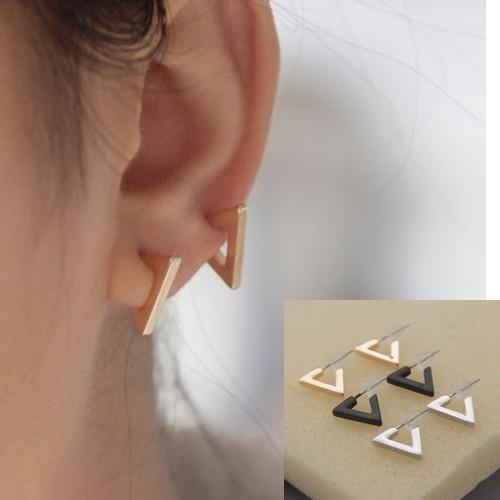 ピアス レディース ピアス 三角 ピアス トライアングル ピアス 黒 ピアス パーツ キャッチ アクセサリー 三角 トライアングル イヤリング news 超目玉 増田 |  | 01