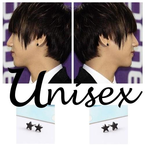 星モチーフピアス メンズ レディース ユニセックス アクセサリー ブラック シンプル おしゃれ 人気 スター 星型ピアス 両耳用 |  | 02