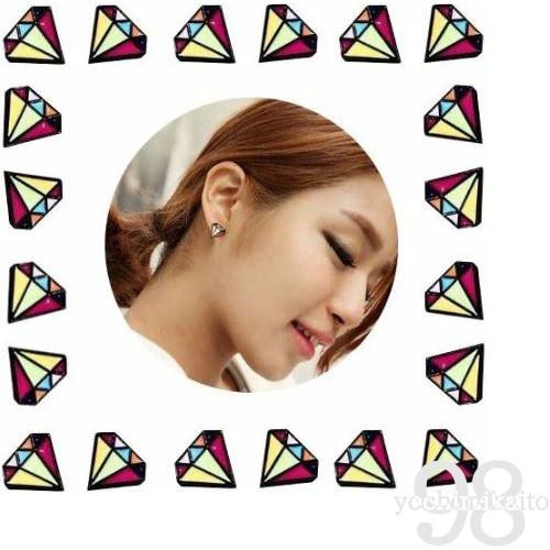 ピアス レディース カラフル ダイヤモンド ヴィヴィッドカラー ヴィヴィッド イヤリング キャッチ パーツ 女性 アクセサリー ジュエリー 華奢 シンプル 可愛い | 