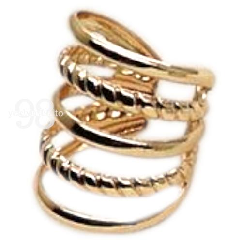 イヤーカフ 5連 五連 ゴールド シルバー ピアス イヤリング ウェアリング レディース 重ねづけ アクセサリー 上品 結婚式 30代 40代 50代 セット 小ぶり カフ |  | 06