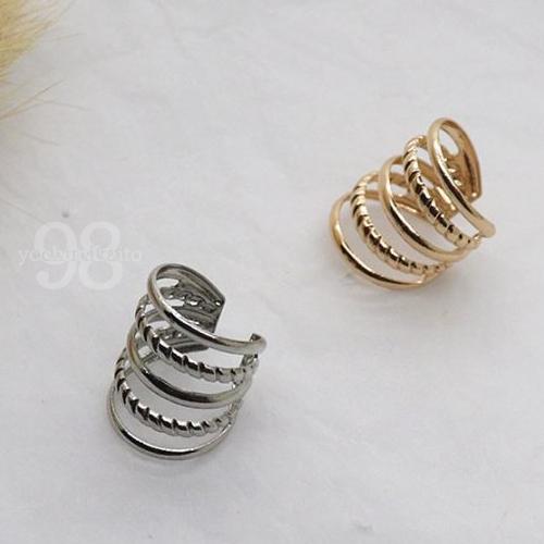 イヤーカフ 5連 五連 ゴールド シルバー ピアス イヤリング ウェアリング レディース 重ねづけ アクセサリー 上品 結婚式 30代 40代 50代 セット 小ぶり カフ |  | 08