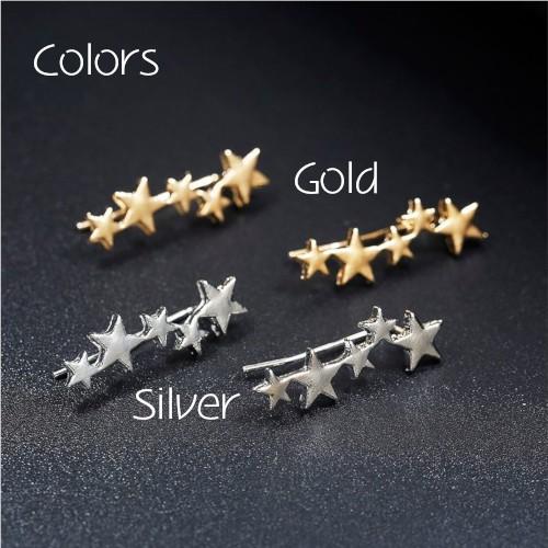 レディース ピアス キャッチ パーツ 星 五つ星 可愛い フック ゴールド シルバー 金 銀 シンプル ゆめかわいい セカンド ピアスホール 人気 軽量 超目玉 |  | 01