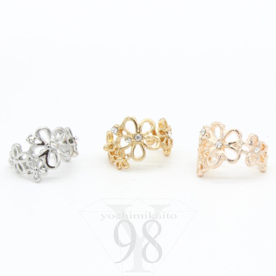 大人可愛い イヤーカフ フラワー モチーフ イヤーカフス 痛くない レディース アクセサリー ゴールド シルバー ピンクゴールド |  | 12