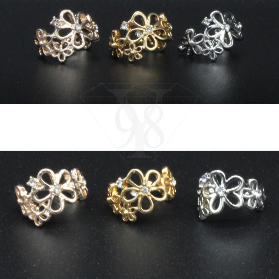 大人可愛い イヤーカフ フラワー モチーフ イヤーカフス 痛くない レディース アクセサリー ゴールド シルバー ピンクゴールド |  | 14