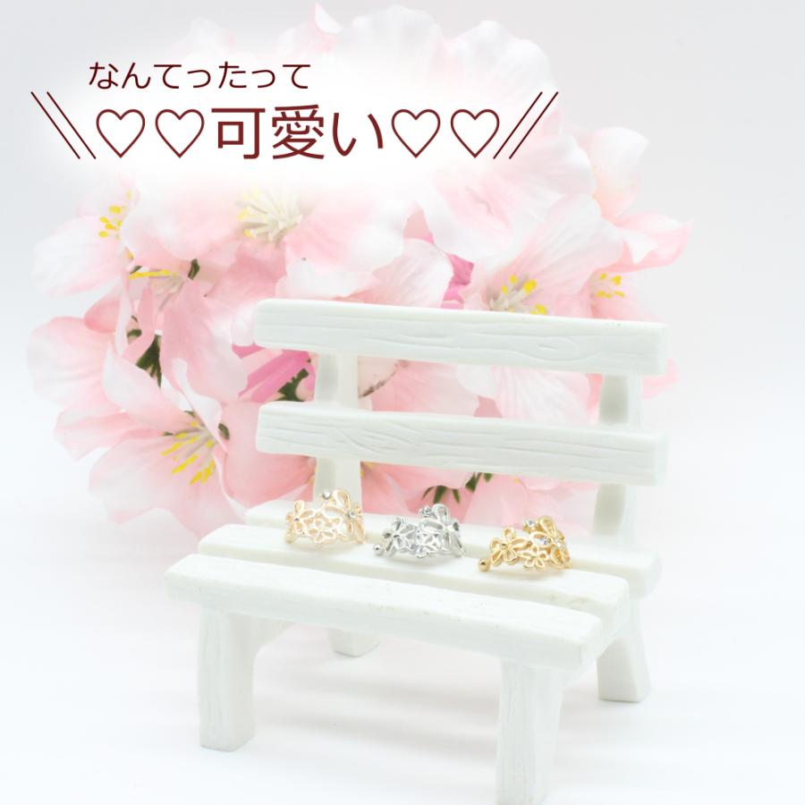 大人可愛い イヤーカフ フラワー モチーフ イヤーカフス 痛くない レディース アクセサリー ゴールド シルバー ピンクゴールド |  | 07