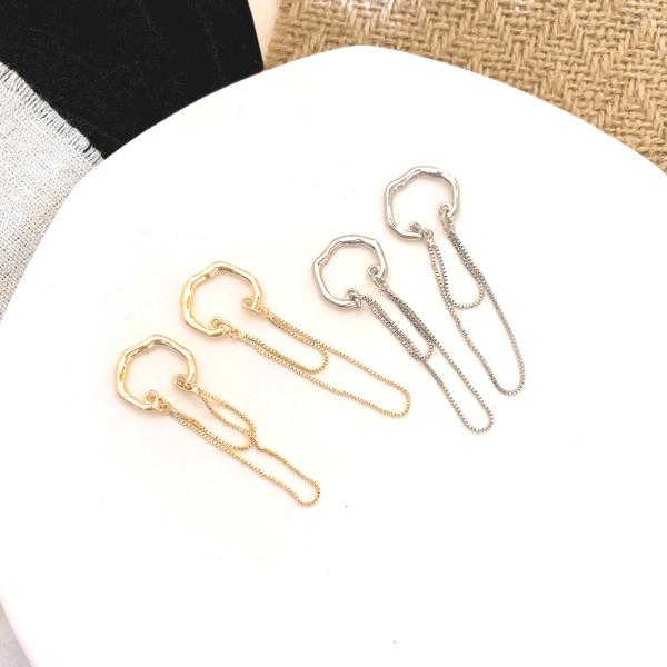 レディース イヤーカフ  ぶら下がり ゴールド レディースアクセサリー 揺れる シルバー ブランド シンプル 結婚式 お呼ばれ |  | 11