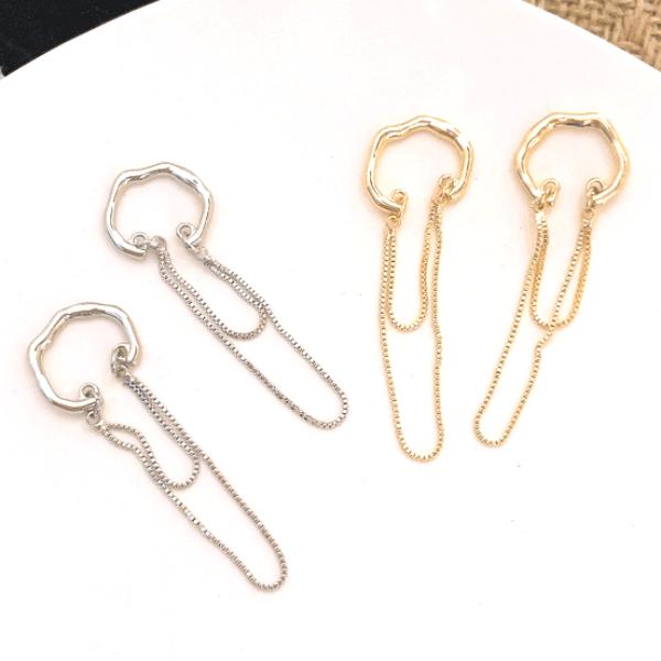 レディース イヤーカフ  ぶら下がり ゴールド レディースアクセサリー 揺れる シルバー ブランド シンプル 結婚式 お呼ばれ |  | 05