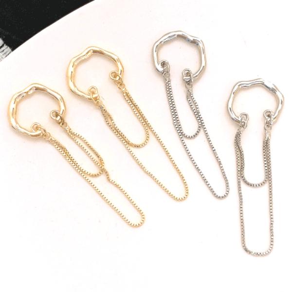 レディース イヤーカフ  ぶら下がり ゴールド レディースアクセサリー 揺れる シルバー ブランド シンプル 結婚式 お呼ばれ |  | 09