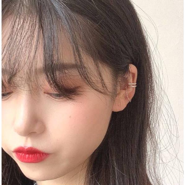 レディース イヤーカフ  ゴールド シルバー 揺れる ぶら下がり 2連 レディースアクセサリー シンプル 結婚式 お呼ばれ |  | 11