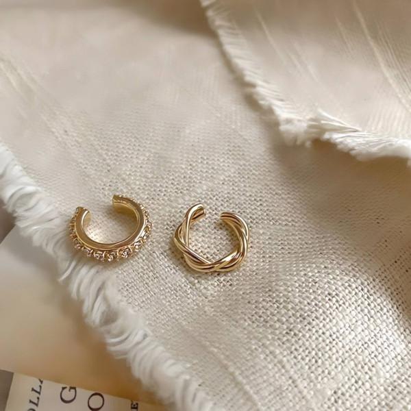 【3点セット】イヤーカフ ピアス穴不要！揺れるチェーンが可愛い金属アレルギー対応アクセサリー |  | 10