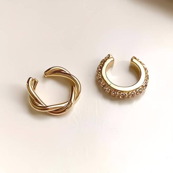 【3点セット】イヤーカフ ピアス穴不要！揺れるチェーンが可愛い金属アレルギー対応アクセサリー |  | 14