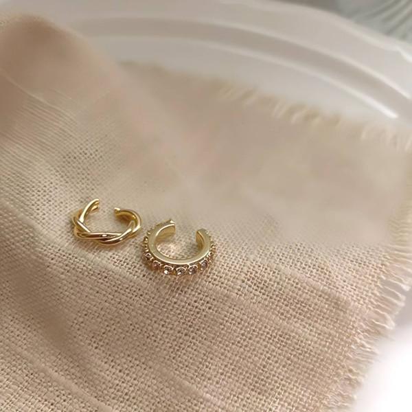 【3点セット】イヤーカフ ピアス穴不要！揺れるチェーンが可愛い金属アレルギー対応アクセサリー |  | 08