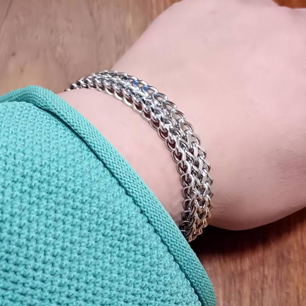 ステンレス ブレスレット メンズ フランコチェーン 金属アレルギー対応 シンプル 高級感 40代 50代 錆びにくい 耐久性 プレゼント ギフト 人気 |  | 07