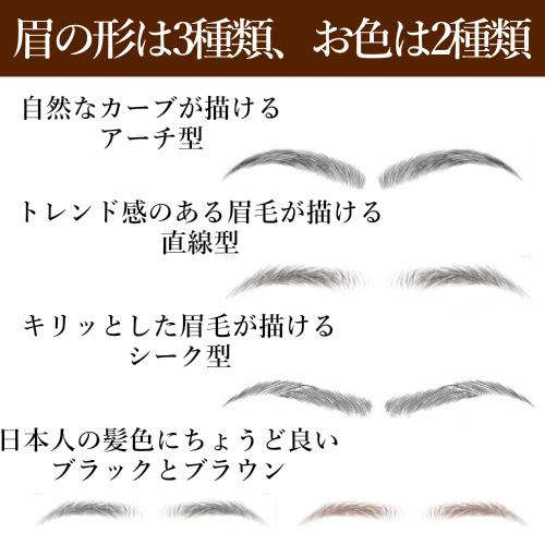 眉毛シール 眉毛タトゥー 貼るだけ 簡単 自然 抗がん剤治療 脱毛対応 男女兼用 説明書付き メイク時短 |  | 04