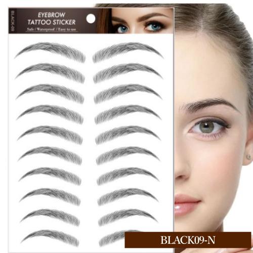 眉毛シール 眉毛タトゥー 貼るだけ 簡単 自然 抗がん剤治療 脱毛対応 男女兼用 説明書付き メイク時短 |  | 08