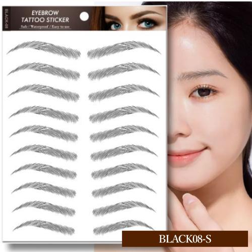 眉毛シール 眉毛タトゥー 貼るだけ 簡単 自然 抗がん剤治療 脱毛対応 男女兼用 説明書付き メイク時短 |  | 09
