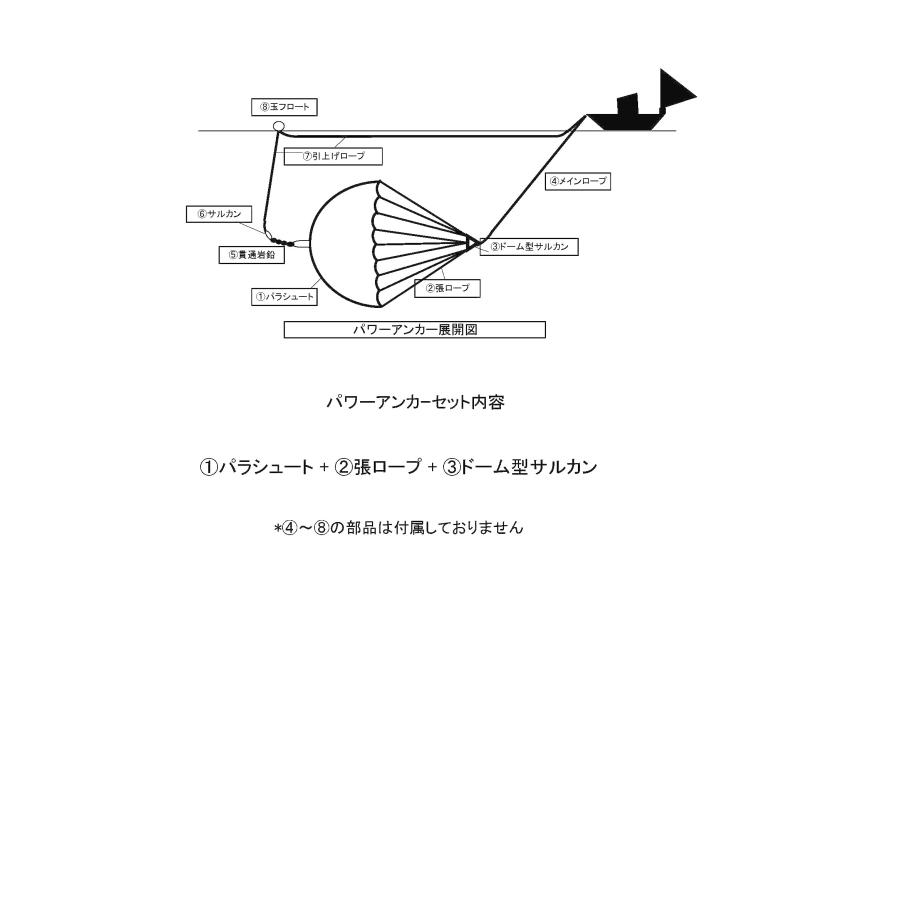 シーアンカー（三谷）漁船用パワーアンカー5.2M・（大型シーアンカー