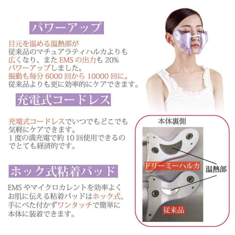 目元美顔器 ドリーミーハルカ 目尻 シワ 目の下 たるみ 解消 黒ずみ ハリ 眼輪筋ストレッチ 老け顔 ほうれい線 頬 表情筋 Omni オムニ Ymo 116 M Trade 通販 Yahoo ショッピング