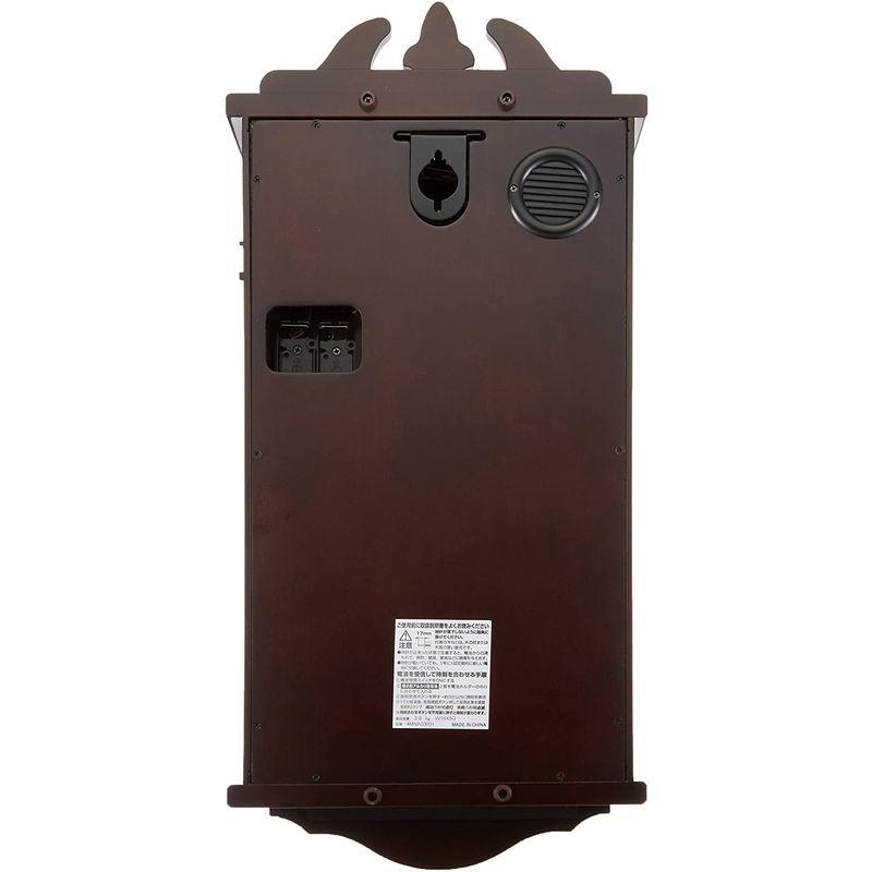 リズム(RHYTHM) 柱 掛け時計 電波 アナログ ペデルセンR 振り子 時報 木 茶 RHYTHM 4MNA03RH06 RHYTHM 柱 掛け時計 電波 アナログ ペデルセンR 振り子 時報 木 茶 4MNA03RH06