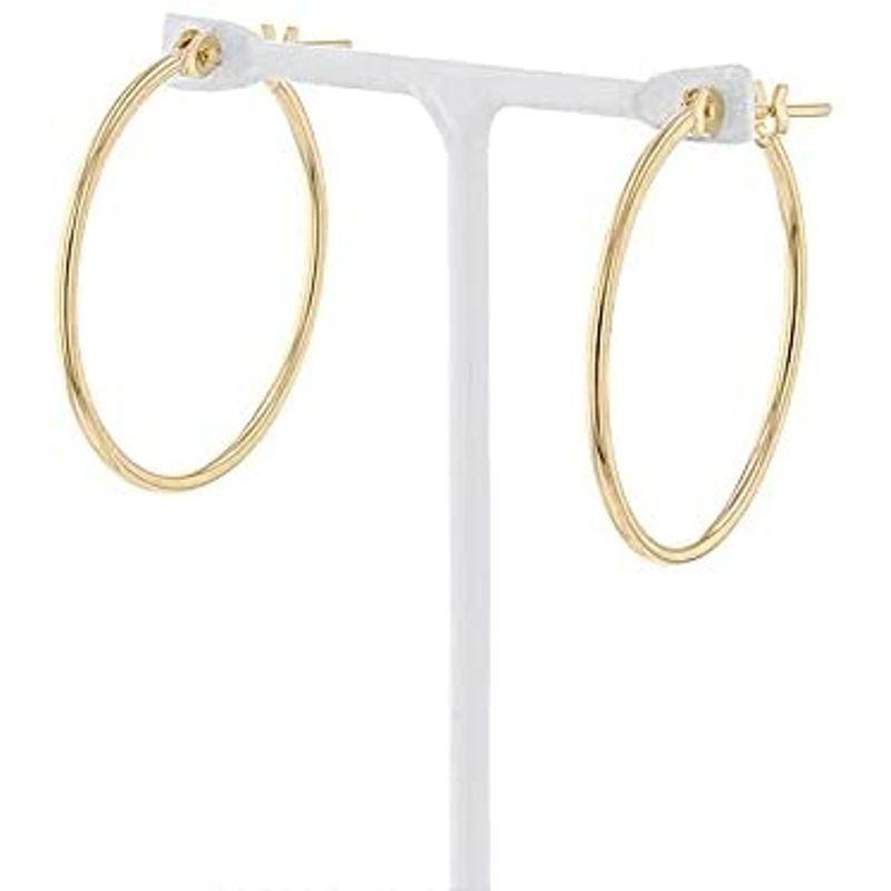 エステール ESTELLE K18 イエローゴールド フープピアス(L) 0202-1788-0011-0000 ESTELLE K18 イエローゴールド フープピアス