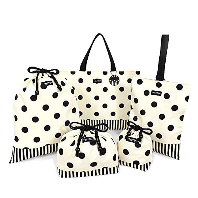 Mtrショップ入園入学セット Polka Dot Large Twill White 入園グッズ 入学グッズ 小学校入学準備 N 大注目