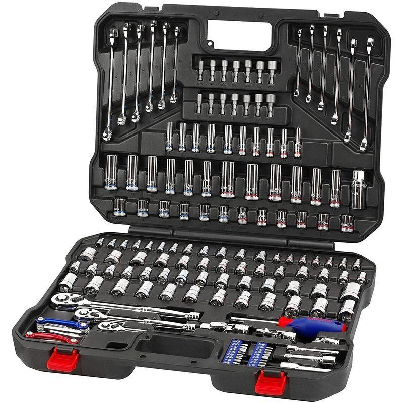 超歓迎WORKPRO ソケットレンチセット インチ工具セット バイク