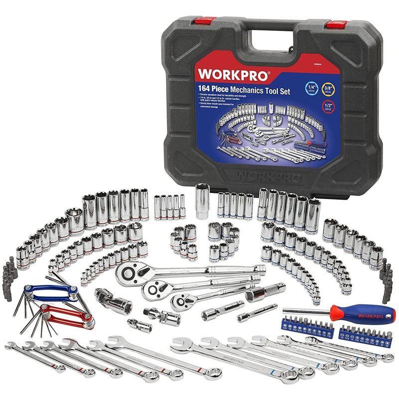 超歓迎WORKPRO ソケットレンチセット インチ工具セット バイク