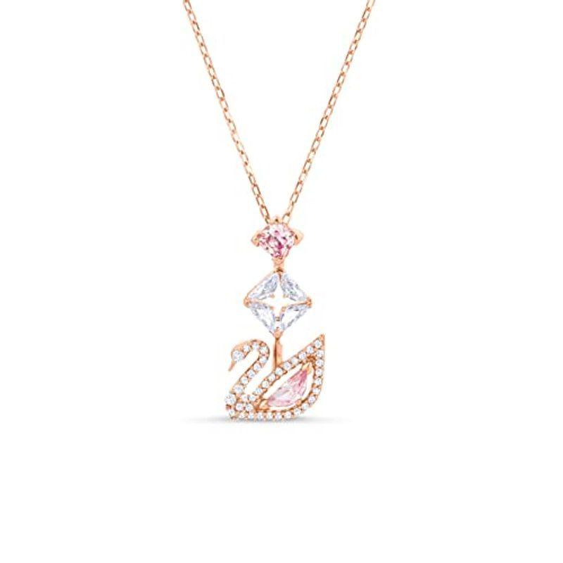 スワロフスキー Dazzling Swan クリスタル Y字型 ネックレス