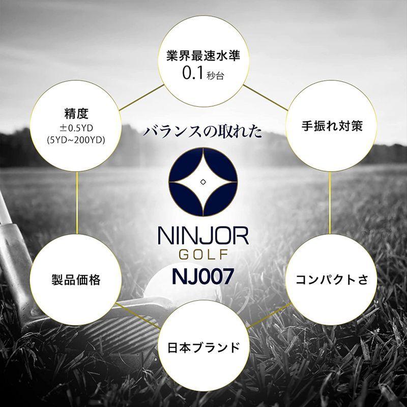 NINJOR GOLF(ニンジャーゴルフ）ゴルフ レーザー 距離計 高低差補正 防水機能 0.1秒計測 ピンサーチ 型番NJ007 レーザー レーザー GOLF ニンジャーゴルフ ゴルフ 距離計 高低差補正 防水機能 1秒計測 ピンサーチ 型番NJ007