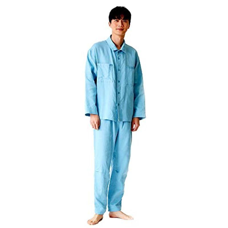 綿麻強撚ワッフルガーゼパジャマ 快 ならショッピング ランキングや口コミも豊富なネット通販 更にお得なpaypay残高も スマホアプリも充実で毎日どこからでも気になる商品をその場でお求めいただけます ファッション メンズ ブルー 長袖 Xlサイズ
