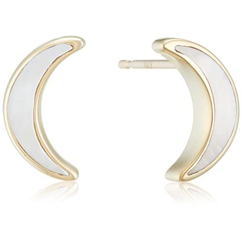 ブルーム BLOOM K10 イエローゴールド シェル ムーン ピアス 0242-0676-0019-0000