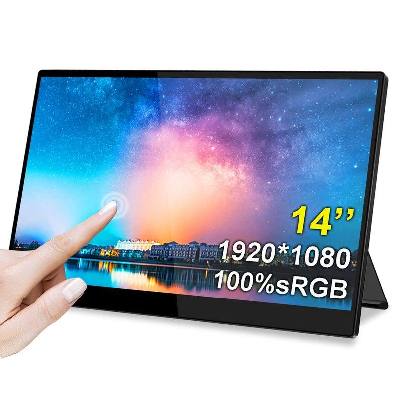 Eleduino 14 インチ モバイルモニター タッチパネル FHD モバイルディスプレイ ポータブルモニター ゲーミングモニターHDR
