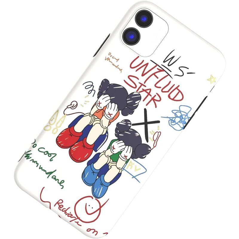 カウズ KAWS IPHONE 11 ケース カバー マット感 スマホケース アイフォンケース アニメ フィギュア ソフト ストラップ かわ