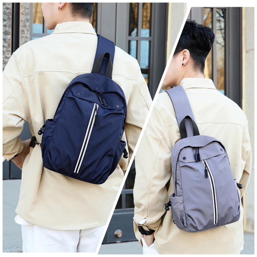 ボディバッグ ワンショルダー 斜めがけ 大容量 防水 軽量 リフレクター