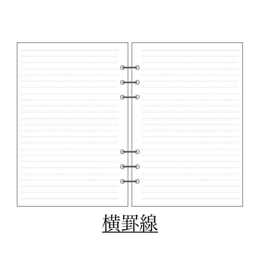 れな→本体とレフィル各2 リフィル ルーズリーフ 3冊セット A5 6穴 罫線 90頁 システム手帳 交換