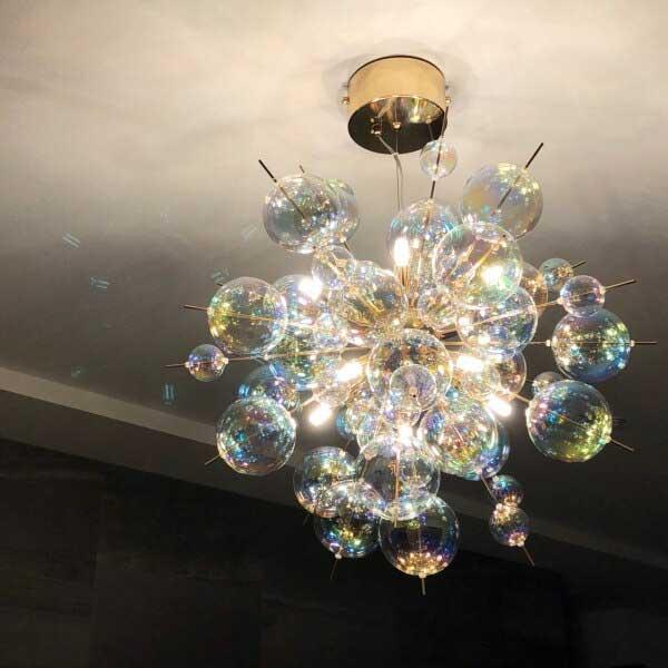 バブルシャンデリア ガラス別注 LED しゃぼん バブルランプ バブルシャンデリア ガラス別注 LED しゃぼん バブルランプ