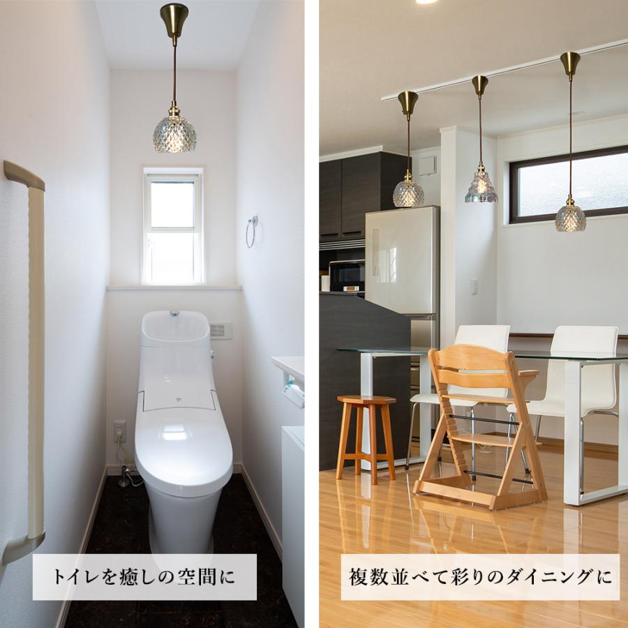 ペンダントライト ガラス 照明 オーロラ LED専用 北欧 ダイニング