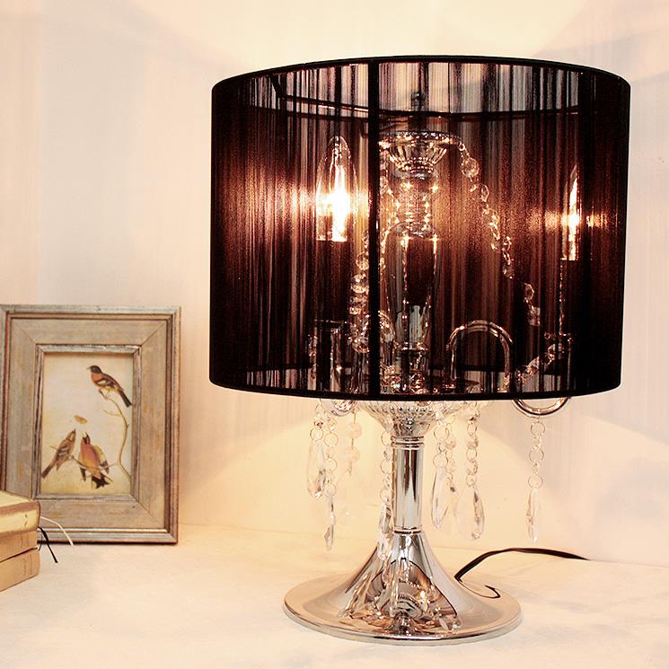 テーブルランプ ベッドサイド エクレン シェード シャンデリア