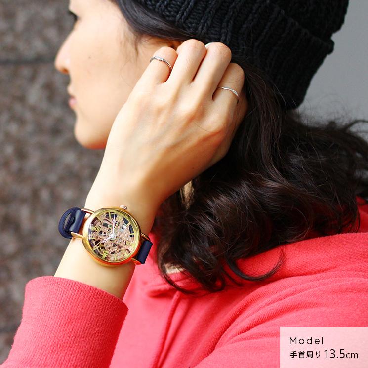 MU-RA（ムーラ） 腕時計 真鍮 本革 自動巻き オートマティック