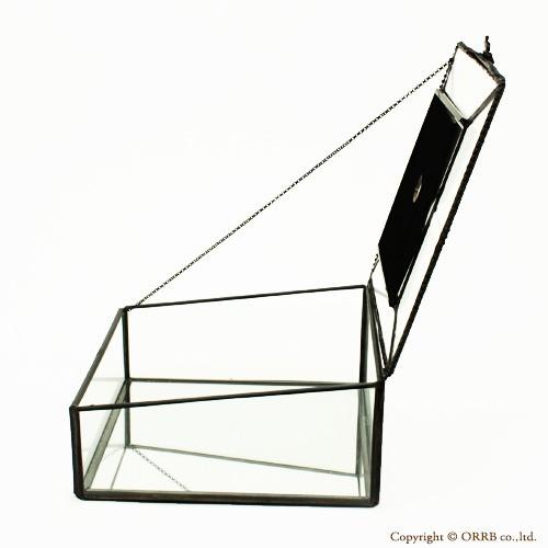 レア★美麗★虹色　ステンドグラス アクセサリーボックス キラキラ モザイク 蓋つきボックス ステンドグラス風