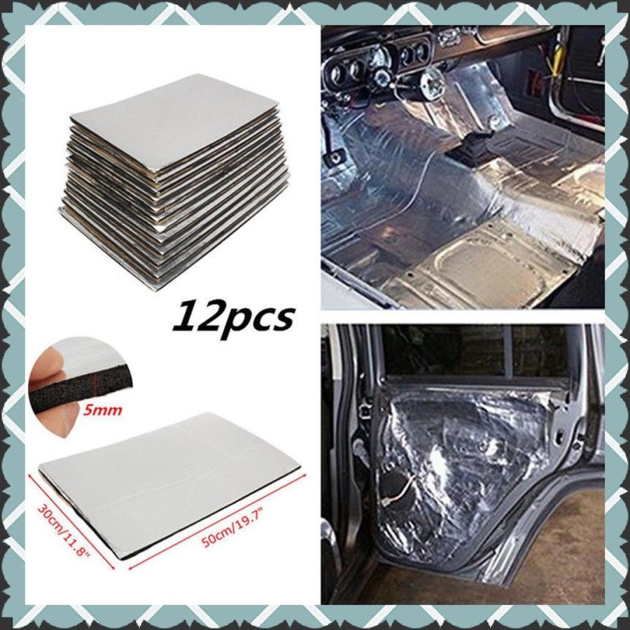 断熱マット 車 防音シート ファイアウォール 5mm 30x50cm 12枚セット Diy Hhd 0065 Mu Tech 通販 Yahoo ショッピング
