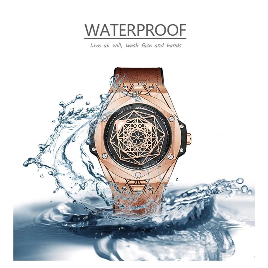 メンズ腕時計ブランド 高級ファッション ユニーク スポーツ 革