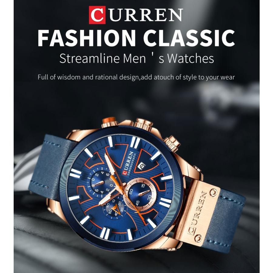 メンズ 腕時計 カレン CURREN 革ベルト クロノグラフ 防水 :mf0002:MU-TECH - 通販 - Yahoo!ショッピング メンズ 腕時計 カレン CURREN 革ベルト クロノグラフ 防水 :mf0002:MU-TECH - 通販 - Yahoo!ショッピング