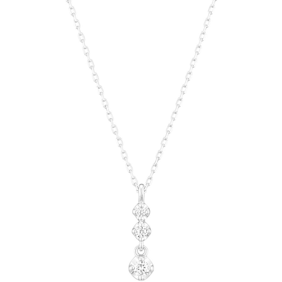 4℃(ヨンドシー) ダイヤモンドK10ホワイトゴールド(WG) ネックレス 111736123202 ヨンドシー ダイヤモンドK10ホワイトゴールド WG ネックレス