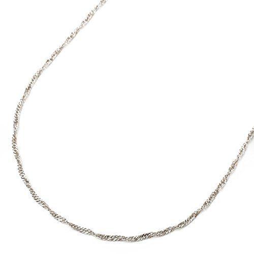 純プラチナ ネックレス 純Pt スクリュー チェーン 50cm 2.3g