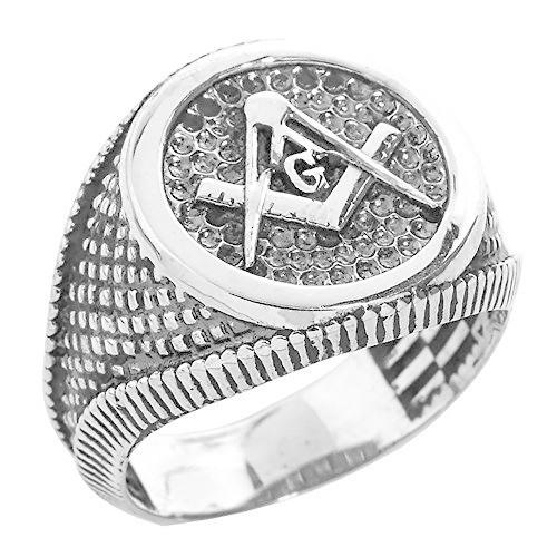 メンズの925スターリングシルバーフリーメイソン正方形とコンパスフリーメイソンリング Mushop 通販 Yahoo ショッピング