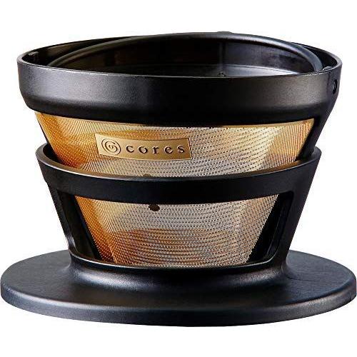 コレス コーヒー ドリッパー 丸山珈琲 共同開発 ゴールドフィルター 2-4杯用 ペーパーフィルター不要 C246BK